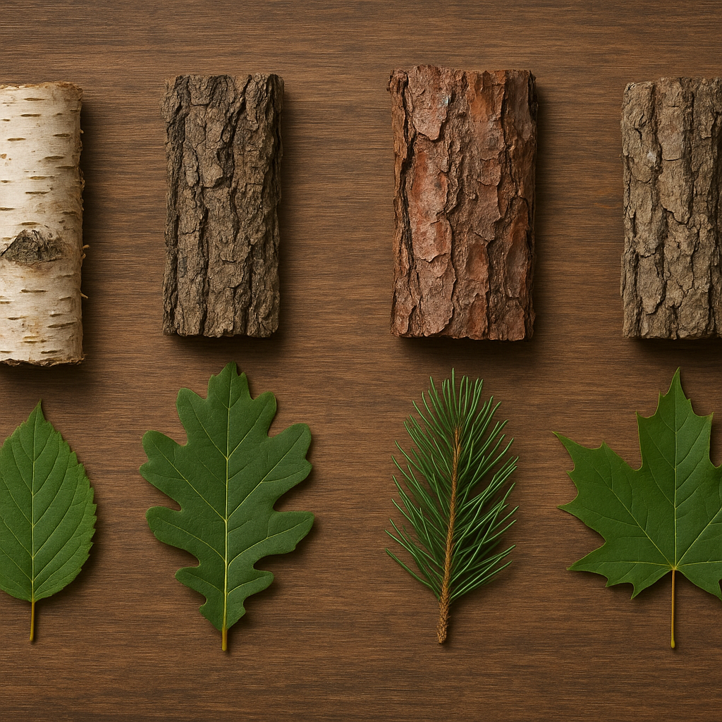 Jak rozpoznać gatunki drzew po korze i kształcie liści.