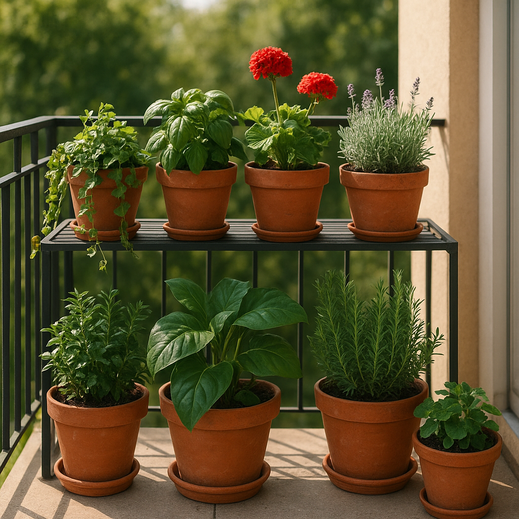 Jakie rośliny najlepiej rosną w donicach na balkonie.