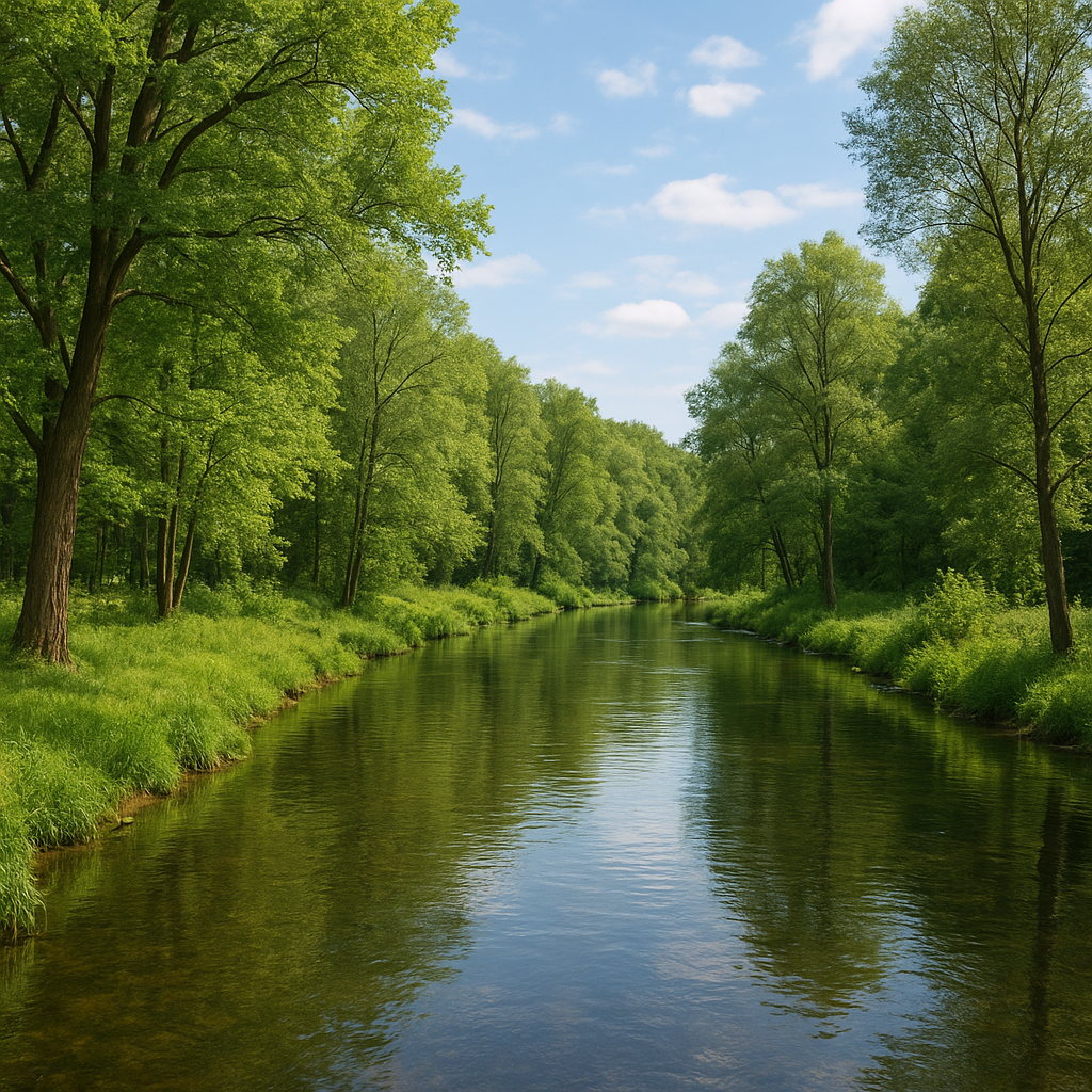Jakie gatunki drzew najlepiej sadzić wzdłuż rzek i strumieni.