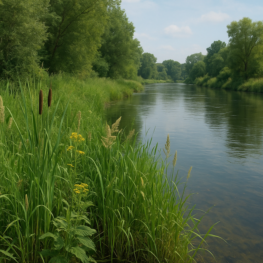 Jakie gatunki roślin najczęściej spotykamy nad rzekami.