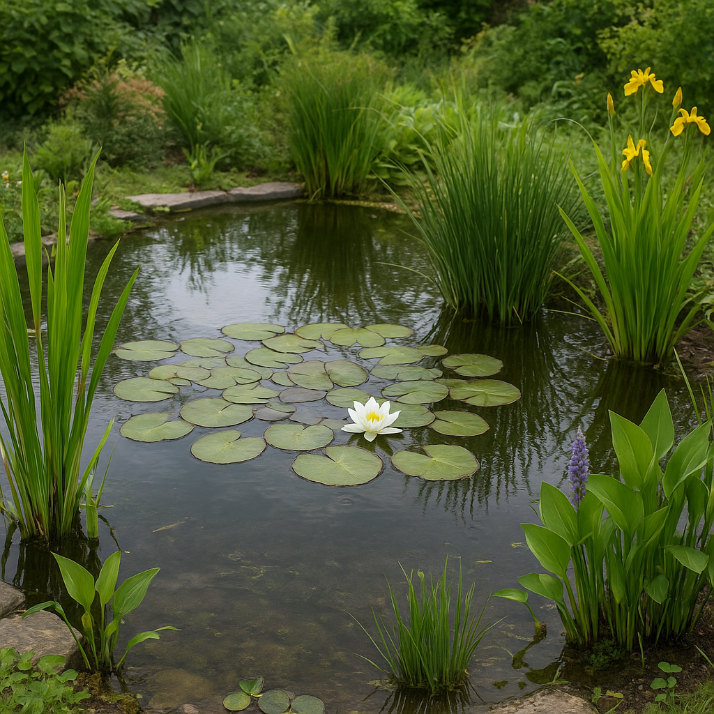 Jakie rośliny najlepiej oczyszczają wodę w oczku ogrodowym.