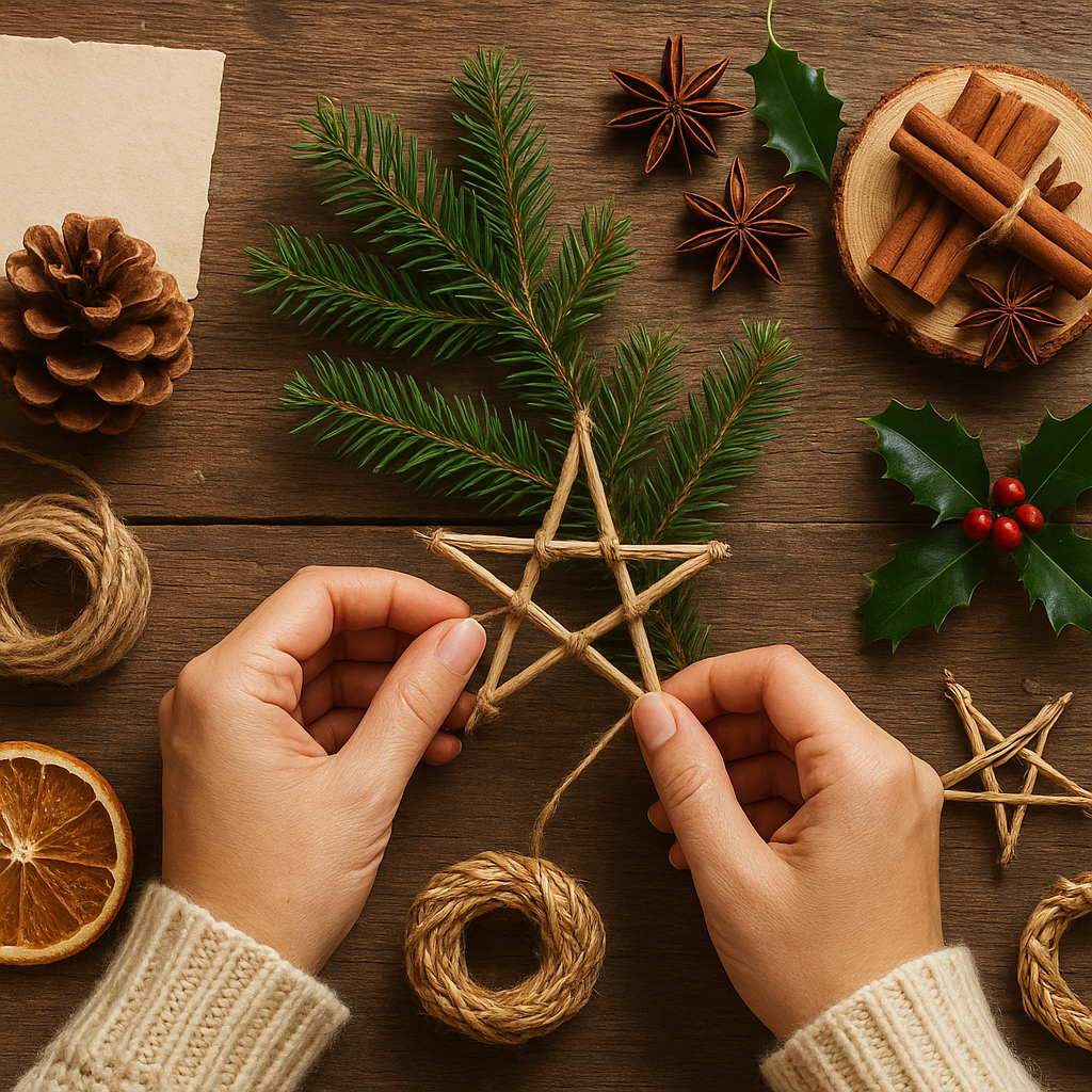 Jak wykorzystać naturalne materiały do ozdób świątecznych.
