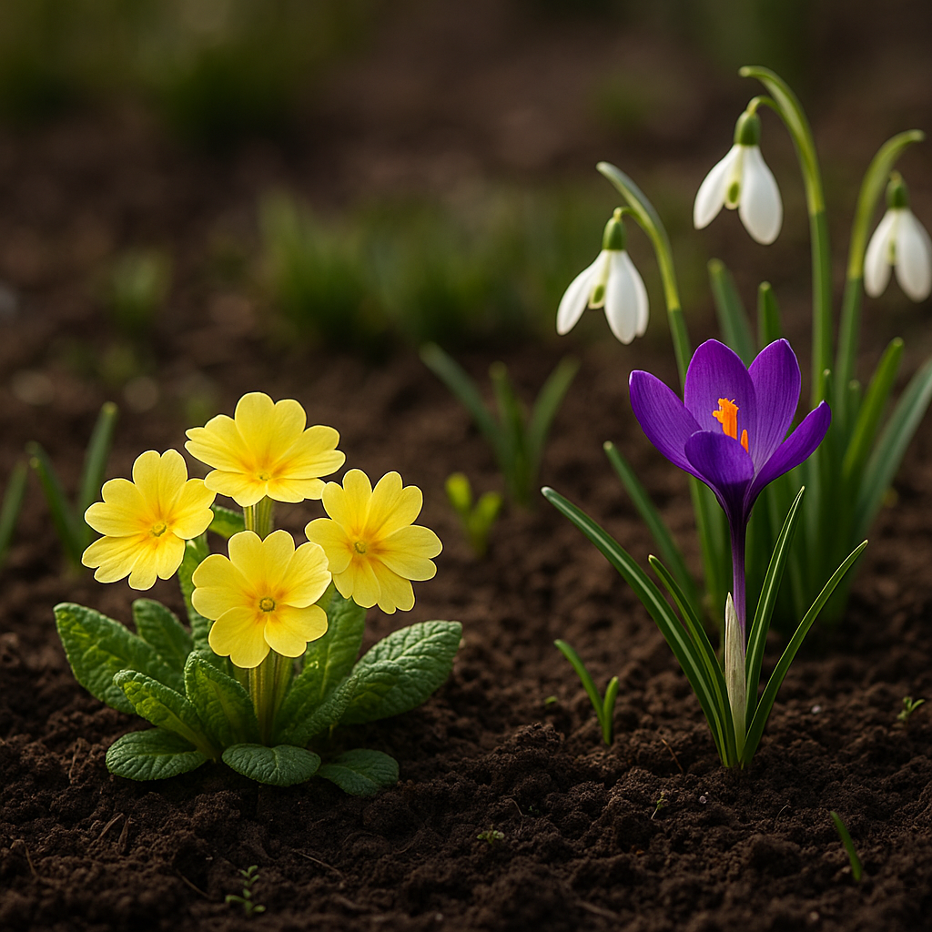 Jak powstają pierwiosnki i inne pierwsze wiosenne kwiaty.