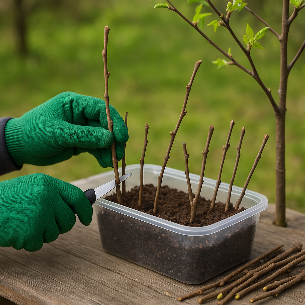 Jak przygotować sadzonki drzew liściastych z gałązek.