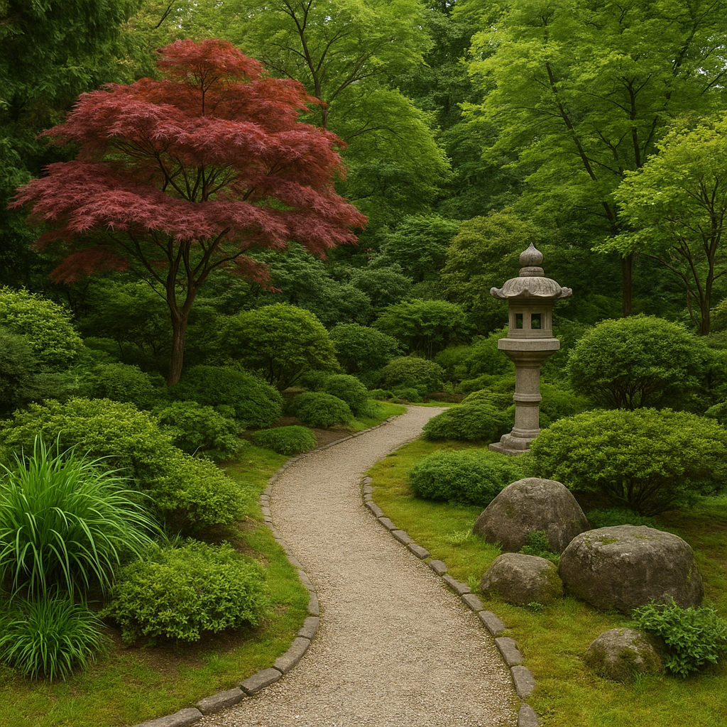 Jak stworzyć ogród w stylu japońskim z roślin rodzimych.