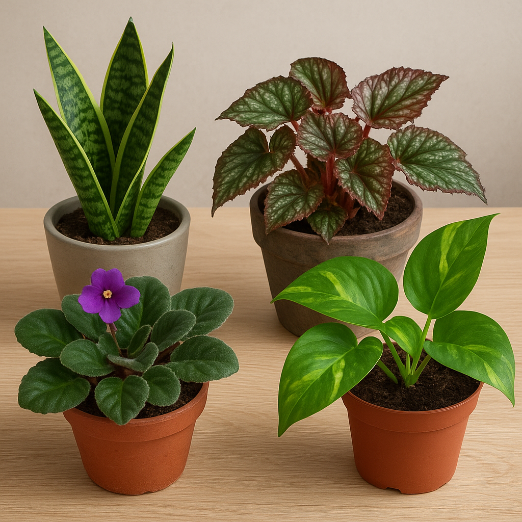 Jakie rośliny można rozmnażać przez liście.