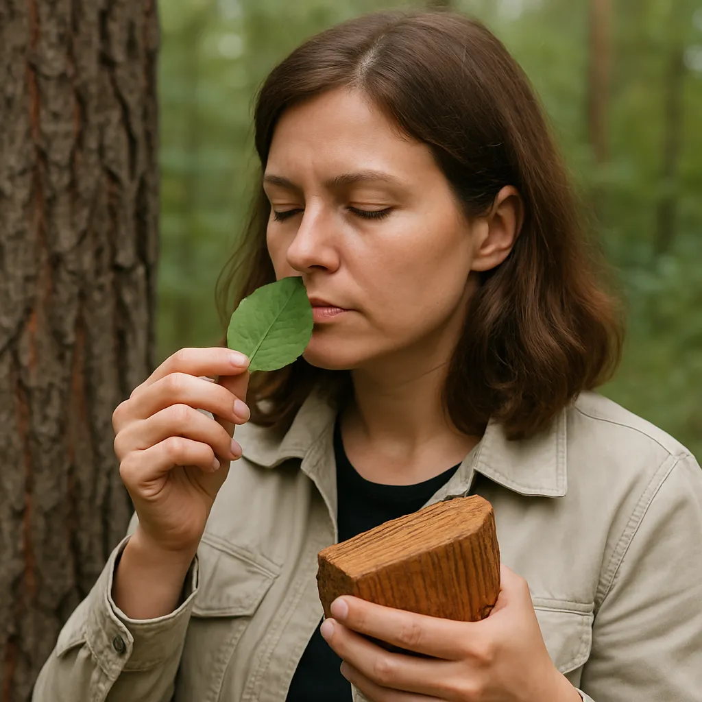 Jak rozpoznać gatunki drzew po zapachu drewna i liści.
